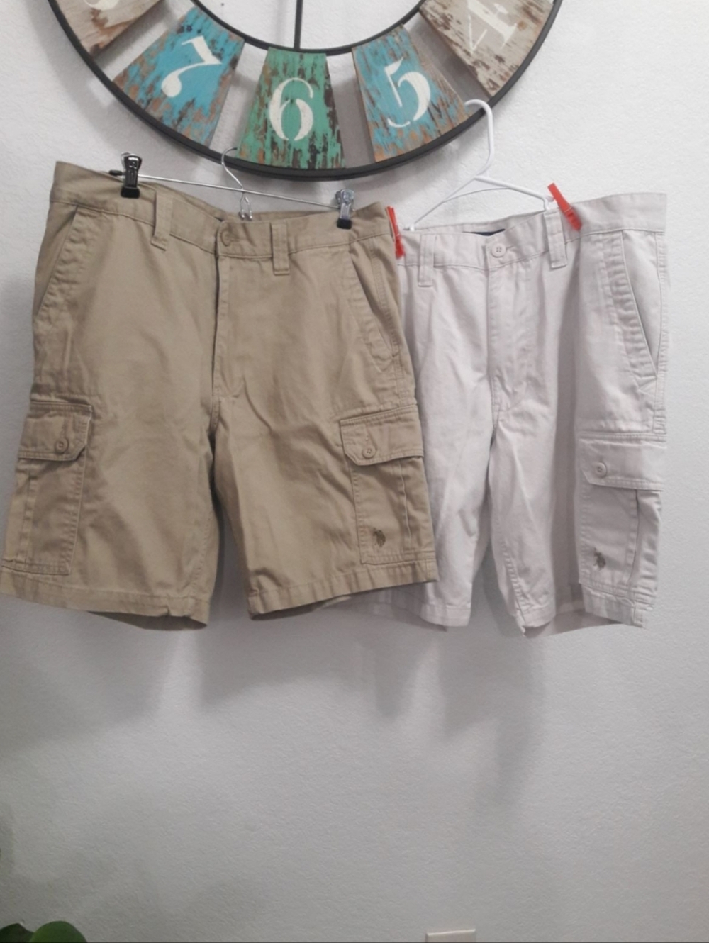 US POLO ASSOCIATION CARGO Shorts- Khaki and Light Beige
